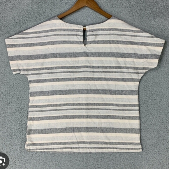 Linen Lux- Sz. Small/ Gray and Cream - Picture 3 of 4